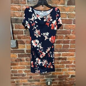 Pinkblush Navy Floral Dress Maternity Dress size Small